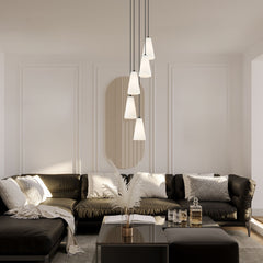 Farrell 5 Light Chandelier Matte Black