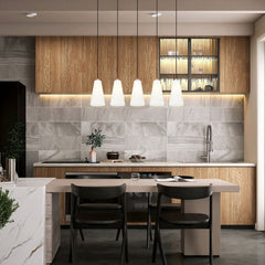 Farrell 5 Light Linear Chandelier Brushed Nickel