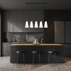 Farrell 5 Light Linear Chandelier Matte Black