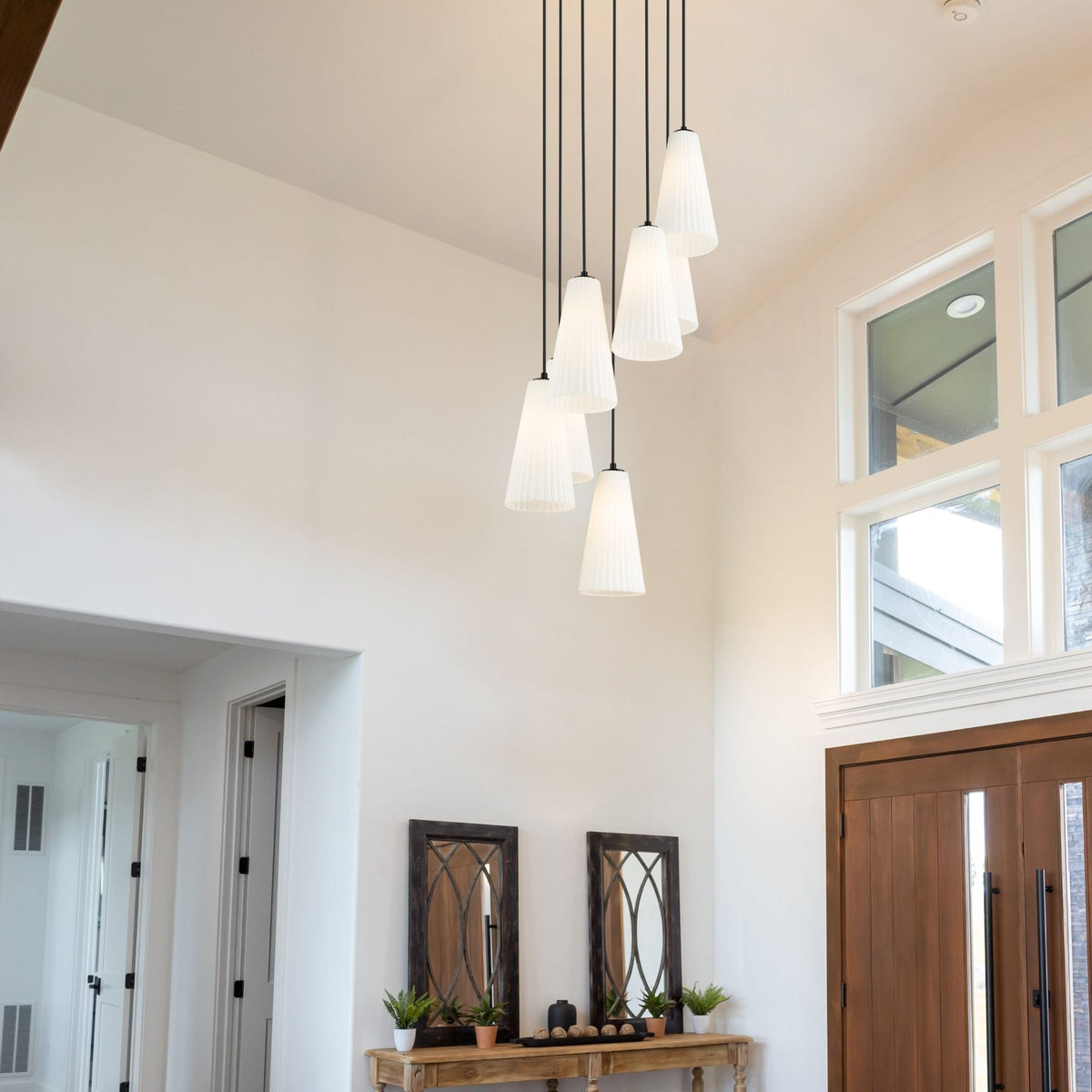 Farrell 7 Light Chandelier Matte Black