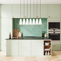 Farrell 7 Light Linear Chandelier Modern Gold