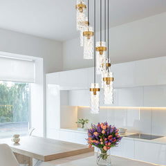 Fontaine 7 Light Chandelier Rubbed Brass