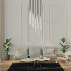Forest LED 11 Light Chandelier Brushed Nickel