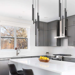 Forest LED 5 Light Chandelier Matte Black
