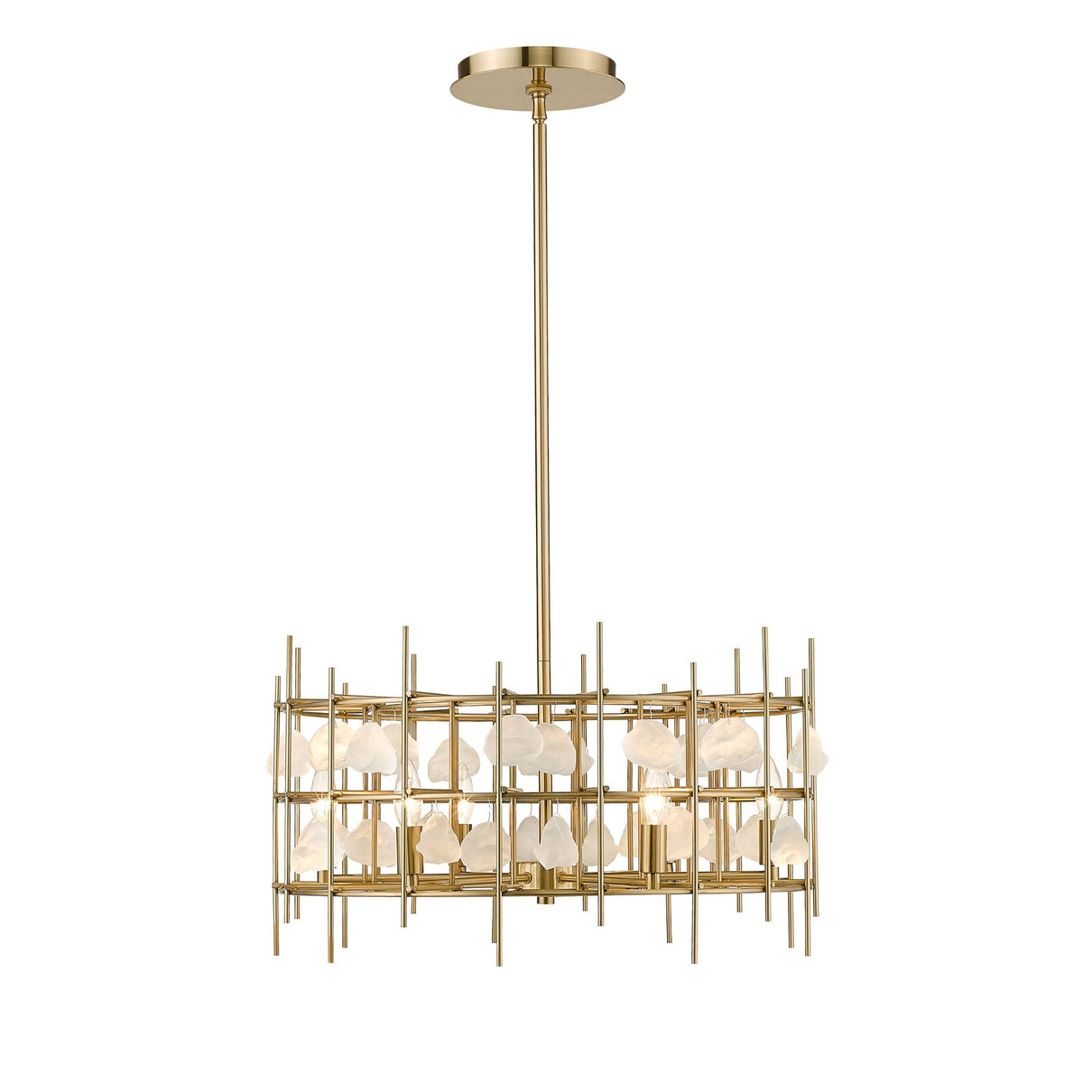 Garroway 6 Light Chandelier Aged Brass