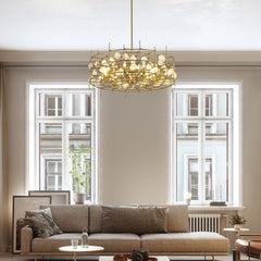 Garroway 9 Light Chandelier Aged Brass