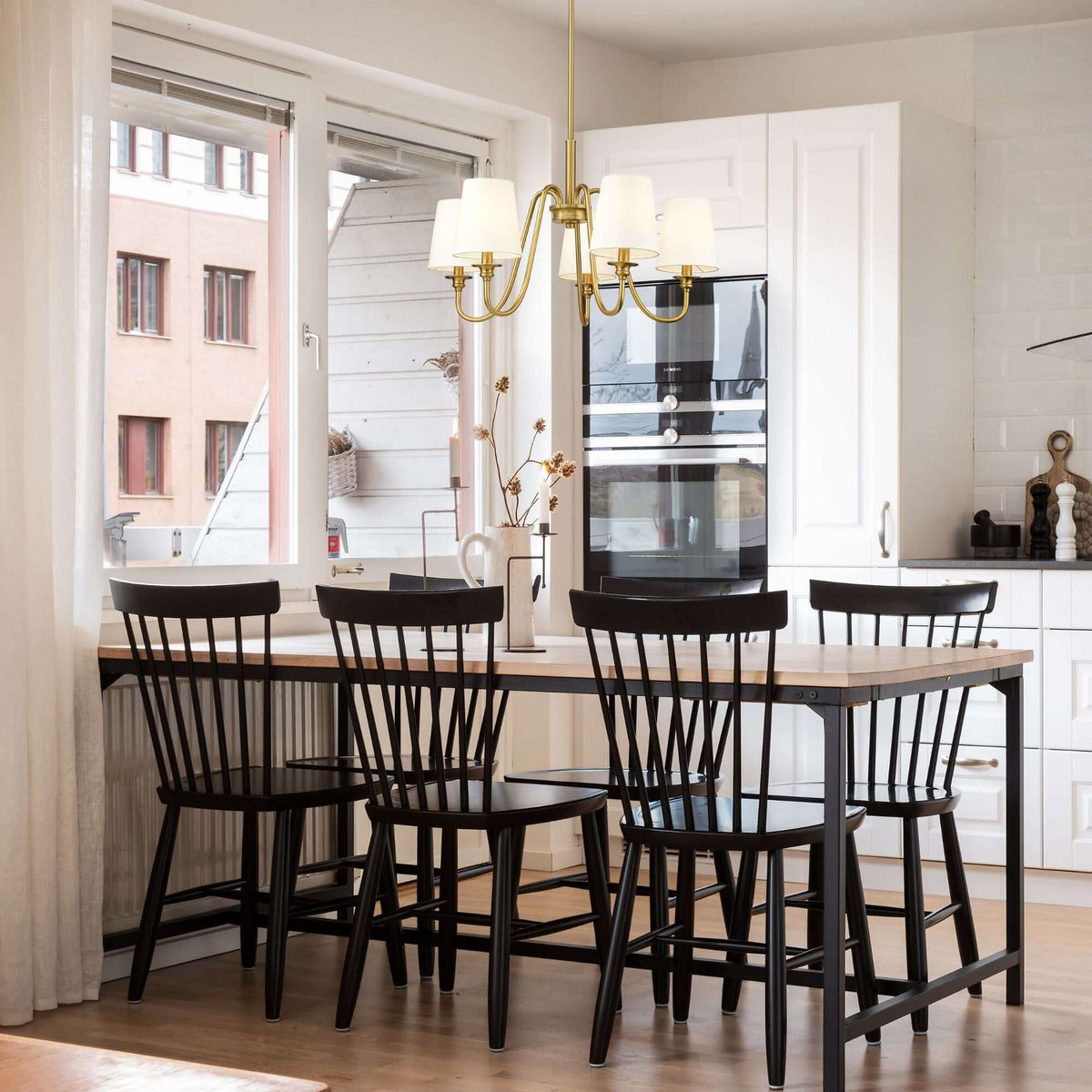 Gianna 5 Light Chandelier Modern Gold