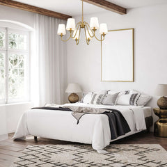 Gianna 6 Light Chandelier Modern Gold