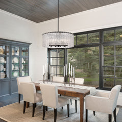 Glacier 10 Light Chandelier Matte Black