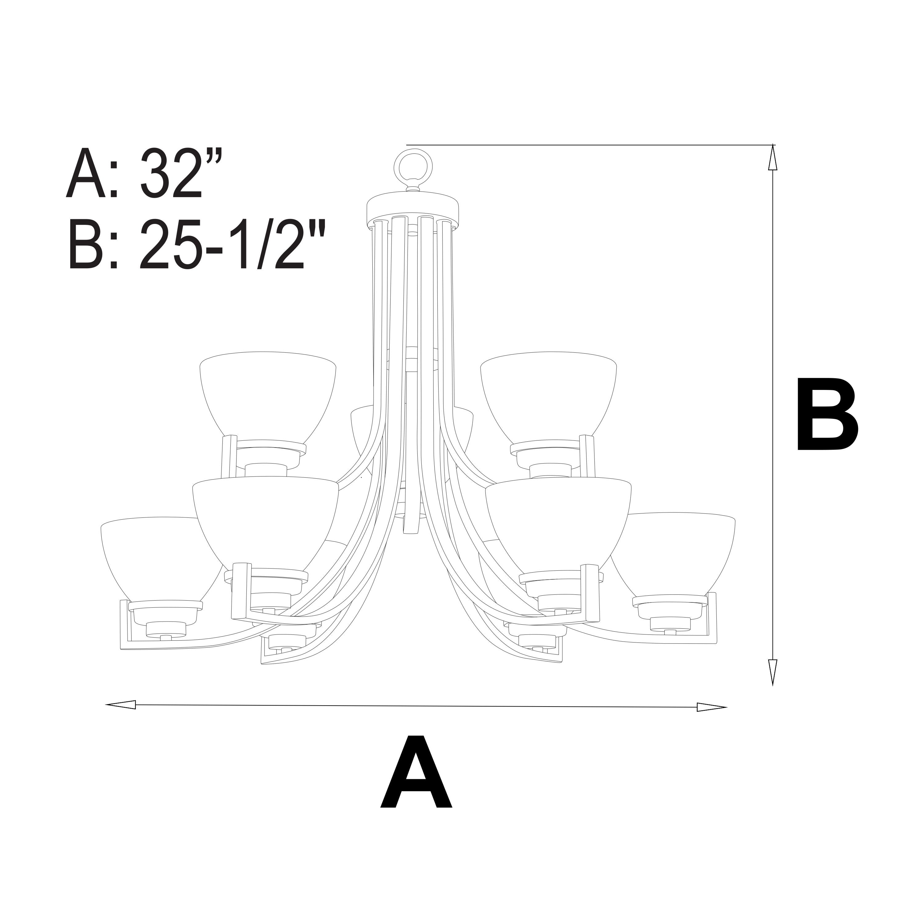 Metropolis 9-Light Chandelier