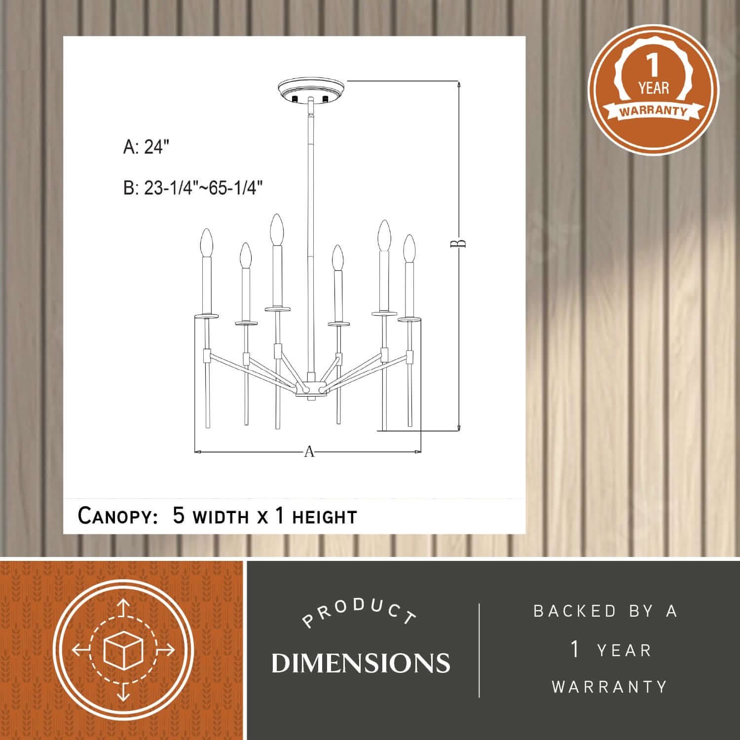 Kedzie 6-Light Chandelier