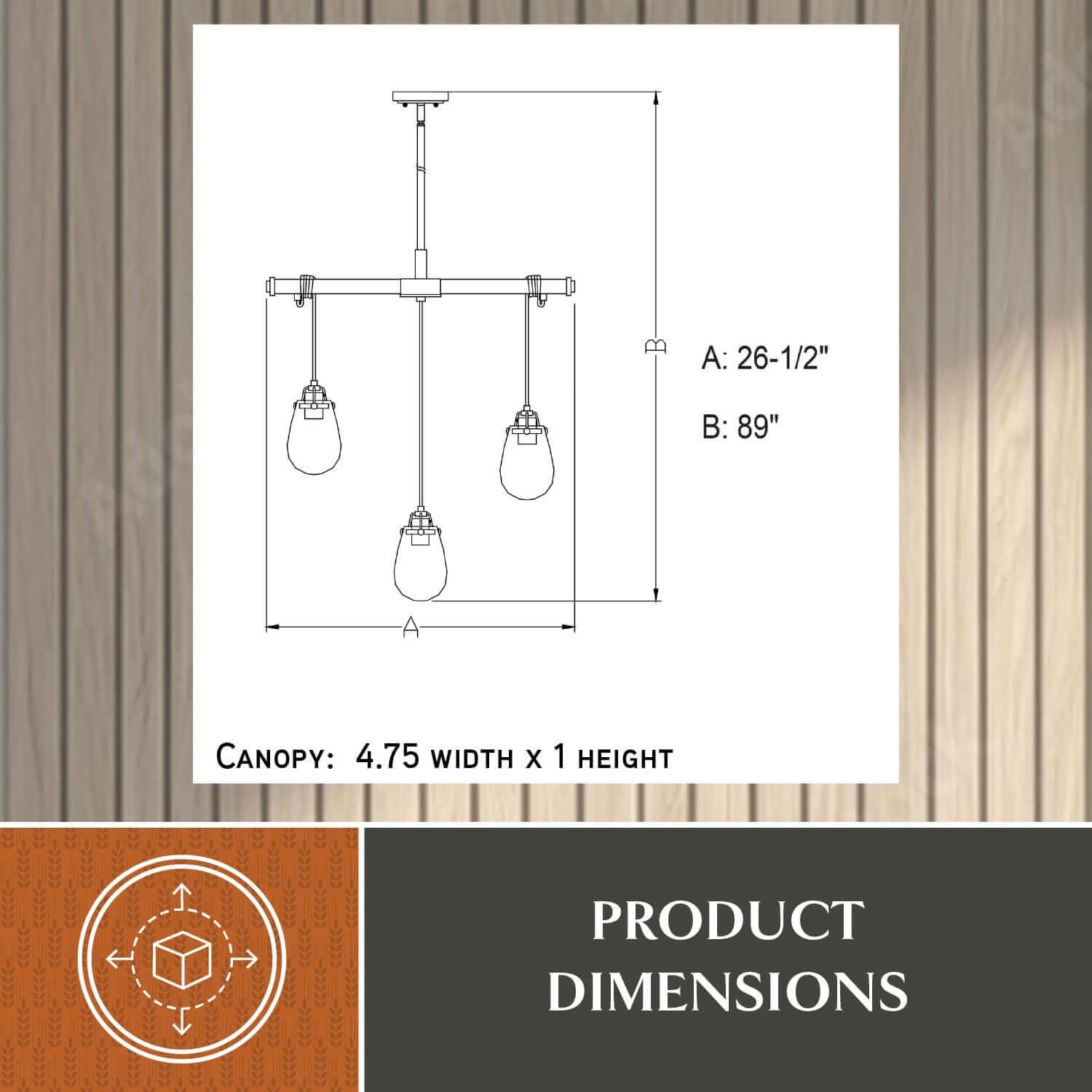 Kassidy 5-Light Adjustable Chandelier