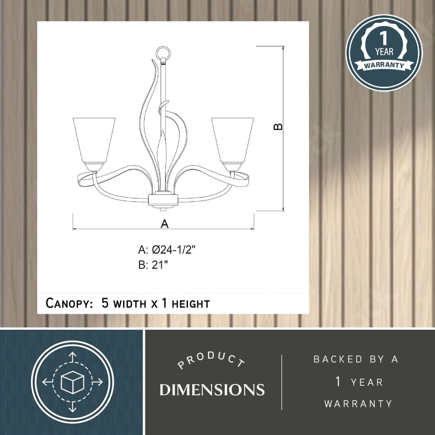 Cinta 5-Light Chandelier