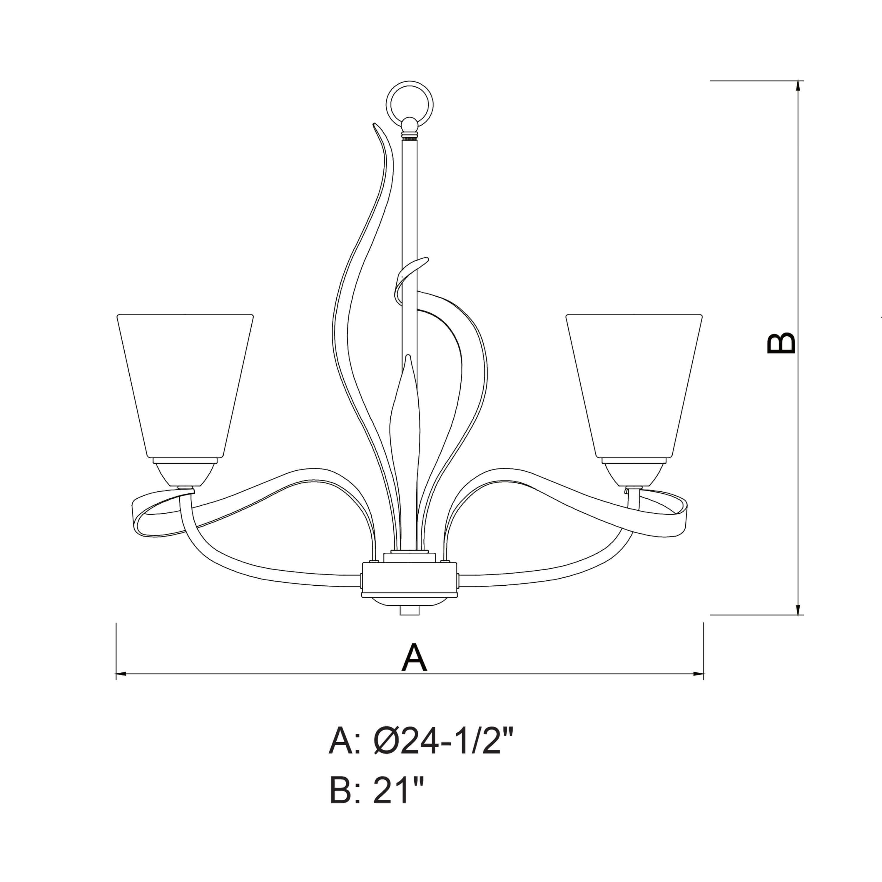 Cinta 5-Light Chandelier