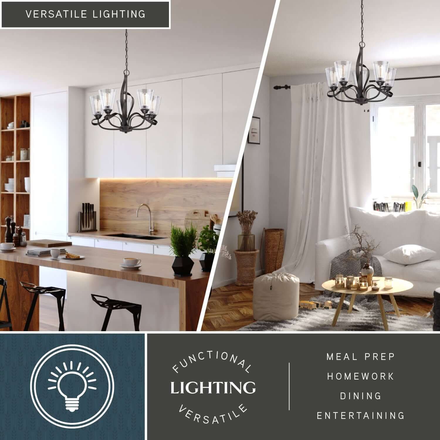 Cinta 5-Light Chandelier