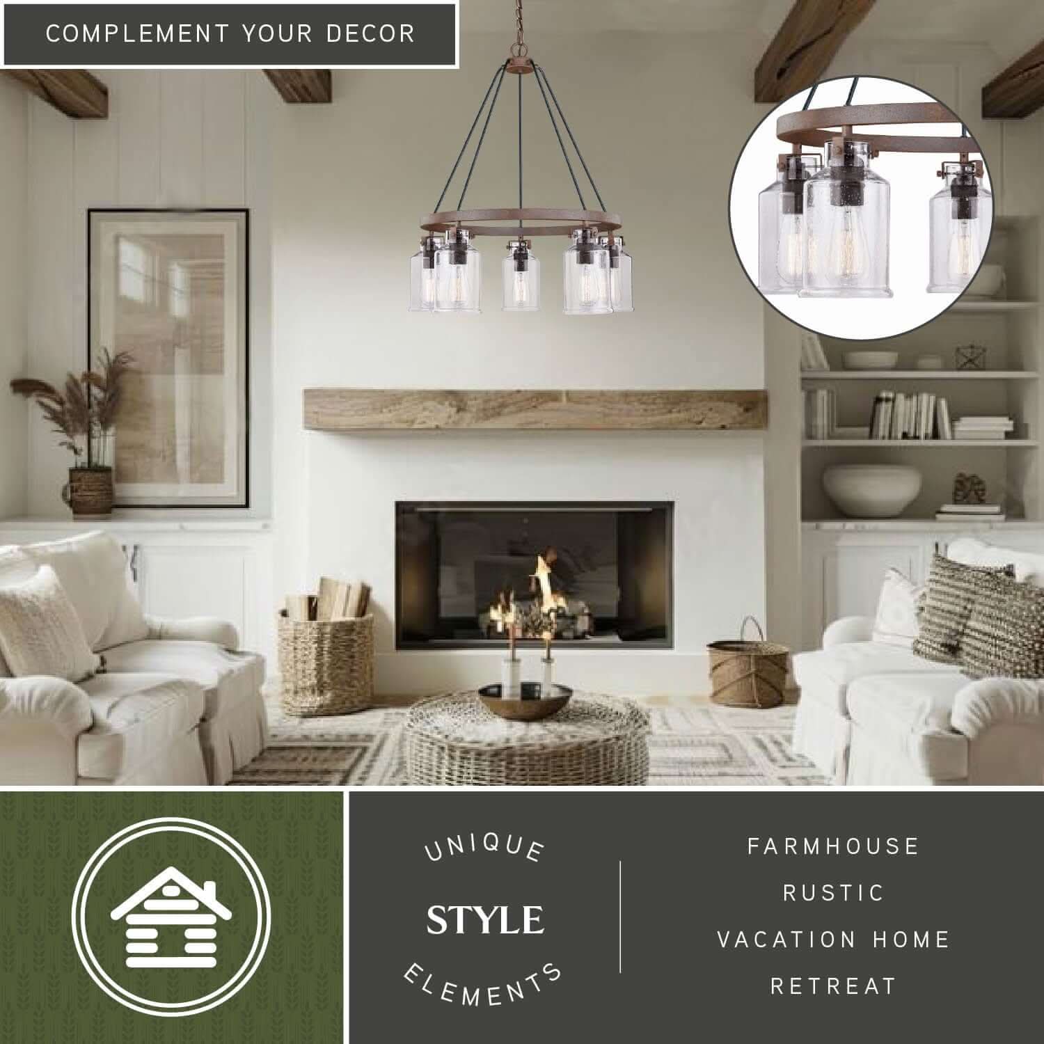 Milone 5-Light Chandelier