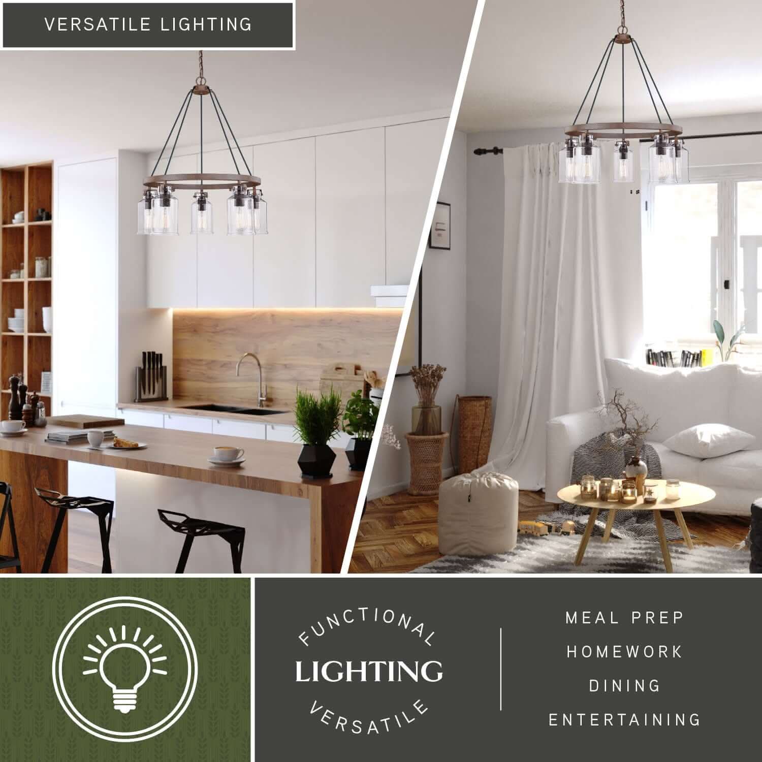 Milone 5-Light Chandelier