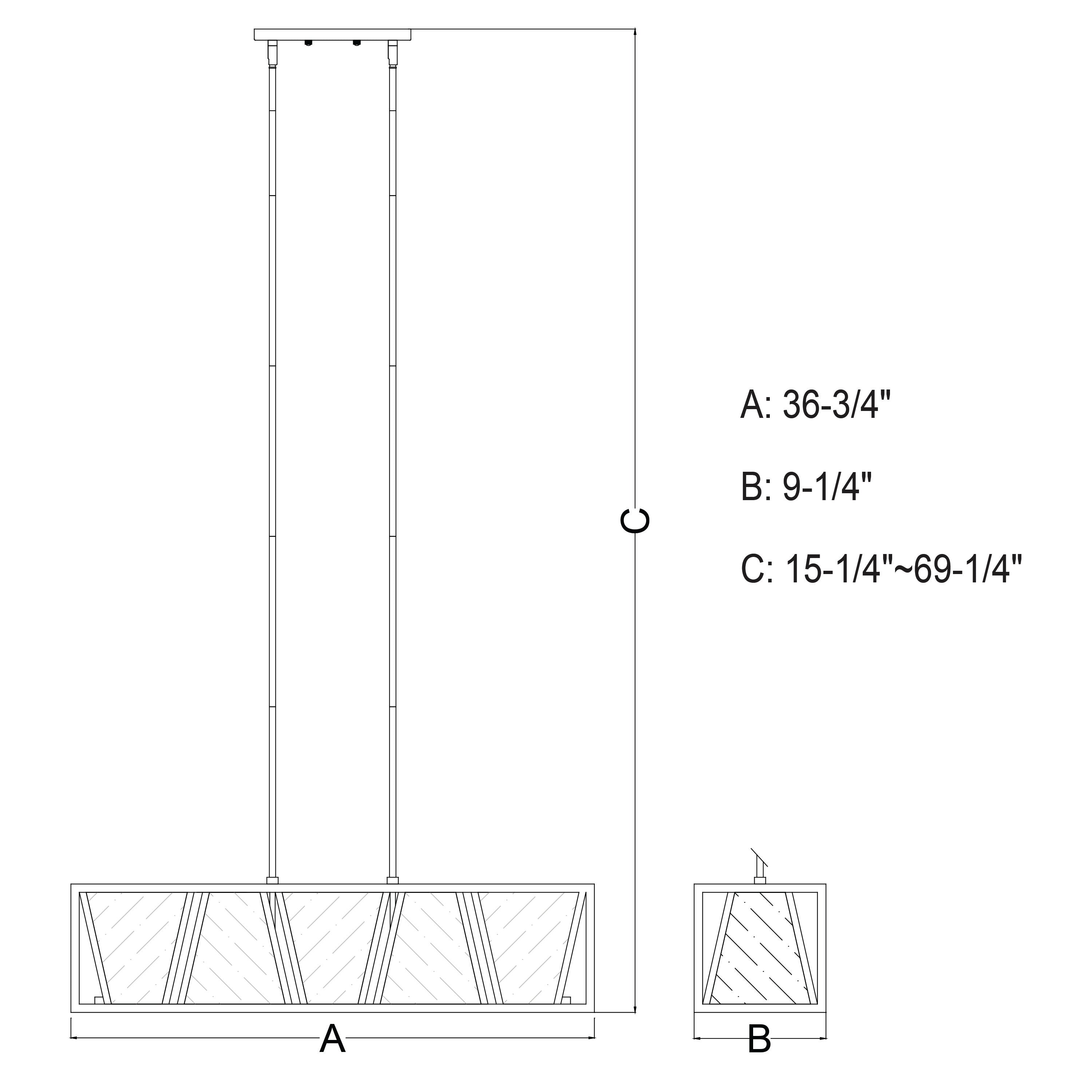 Oslo 5-Light Linear Chandelier