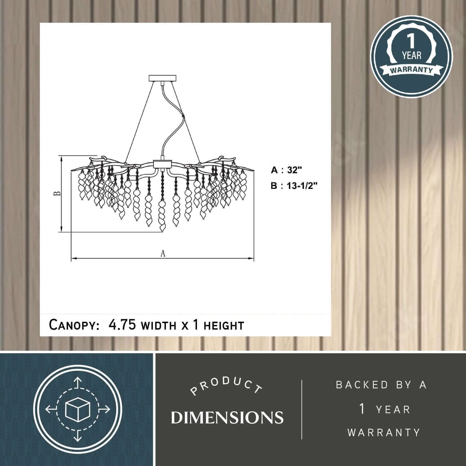Rainier 5-Light Chandelier