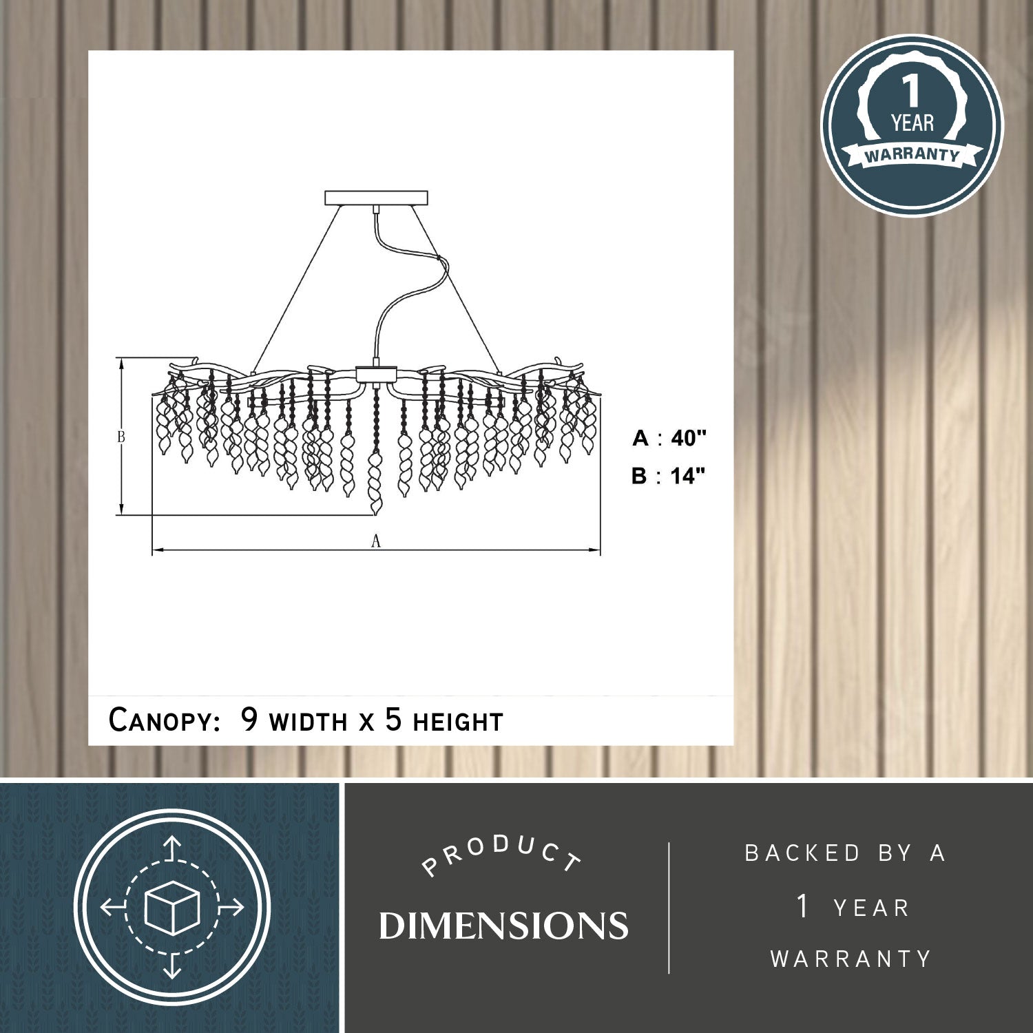 Rainier 6-Light Linear Chandelier