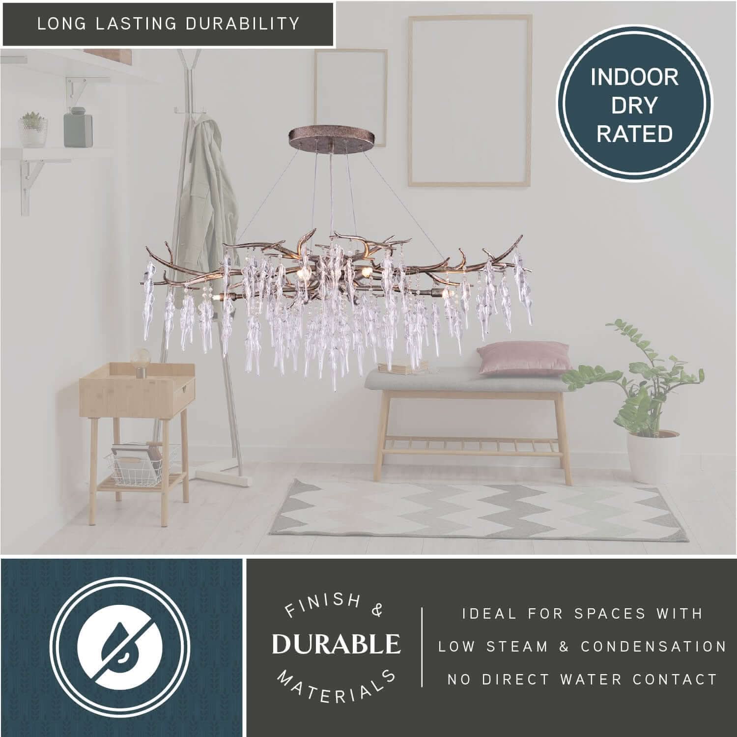 Rainier 6-Light Linear Chandelier