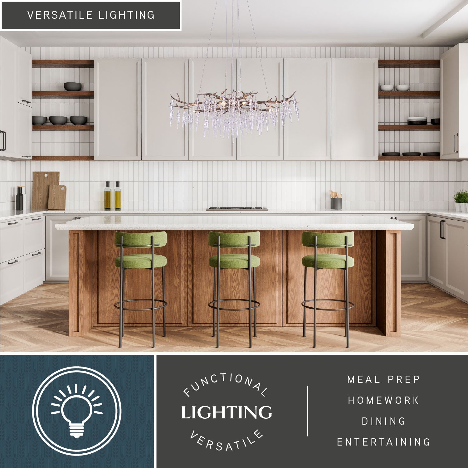 Rainier 6-Light Linear Chandelier