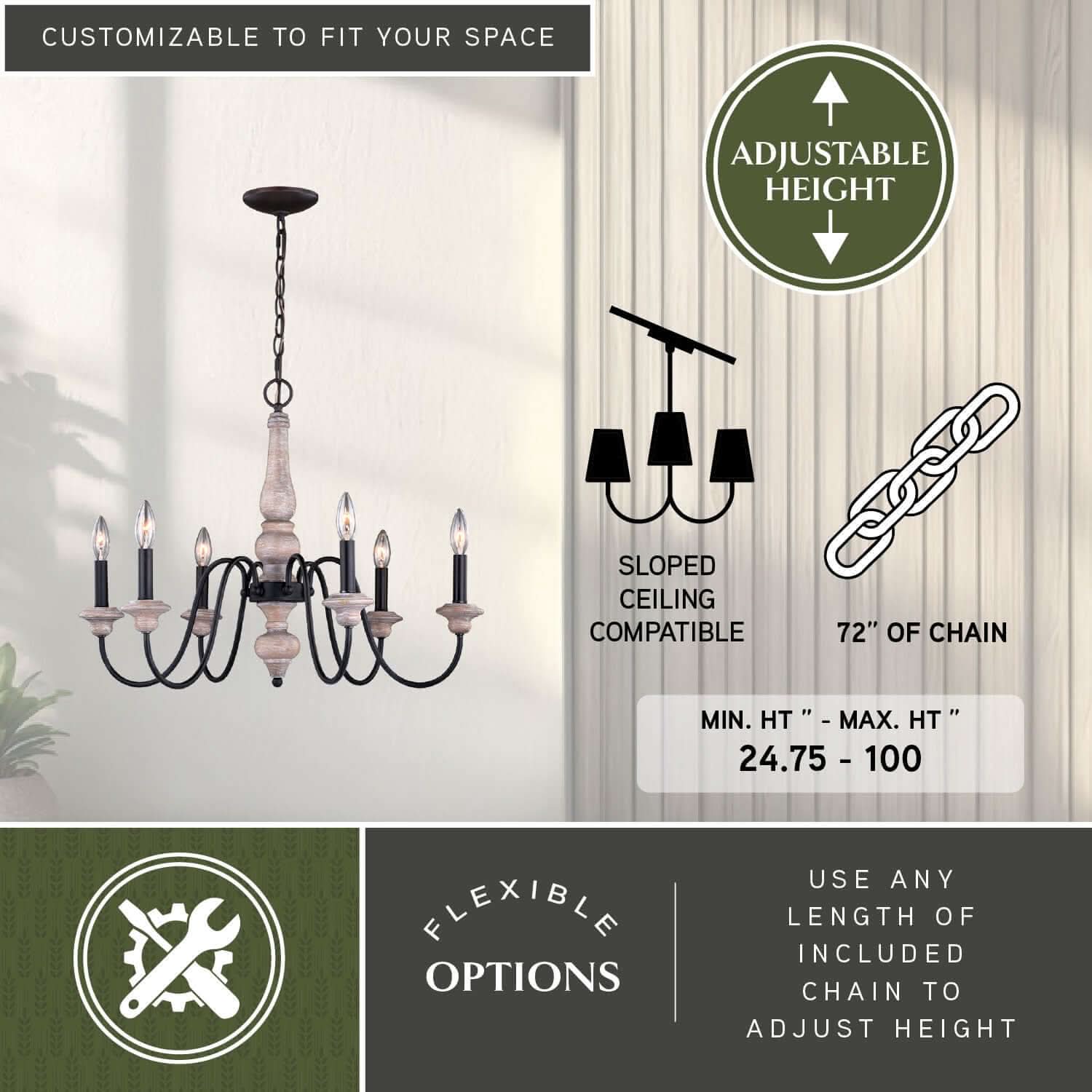 Georgetown 6-Light Chandelier