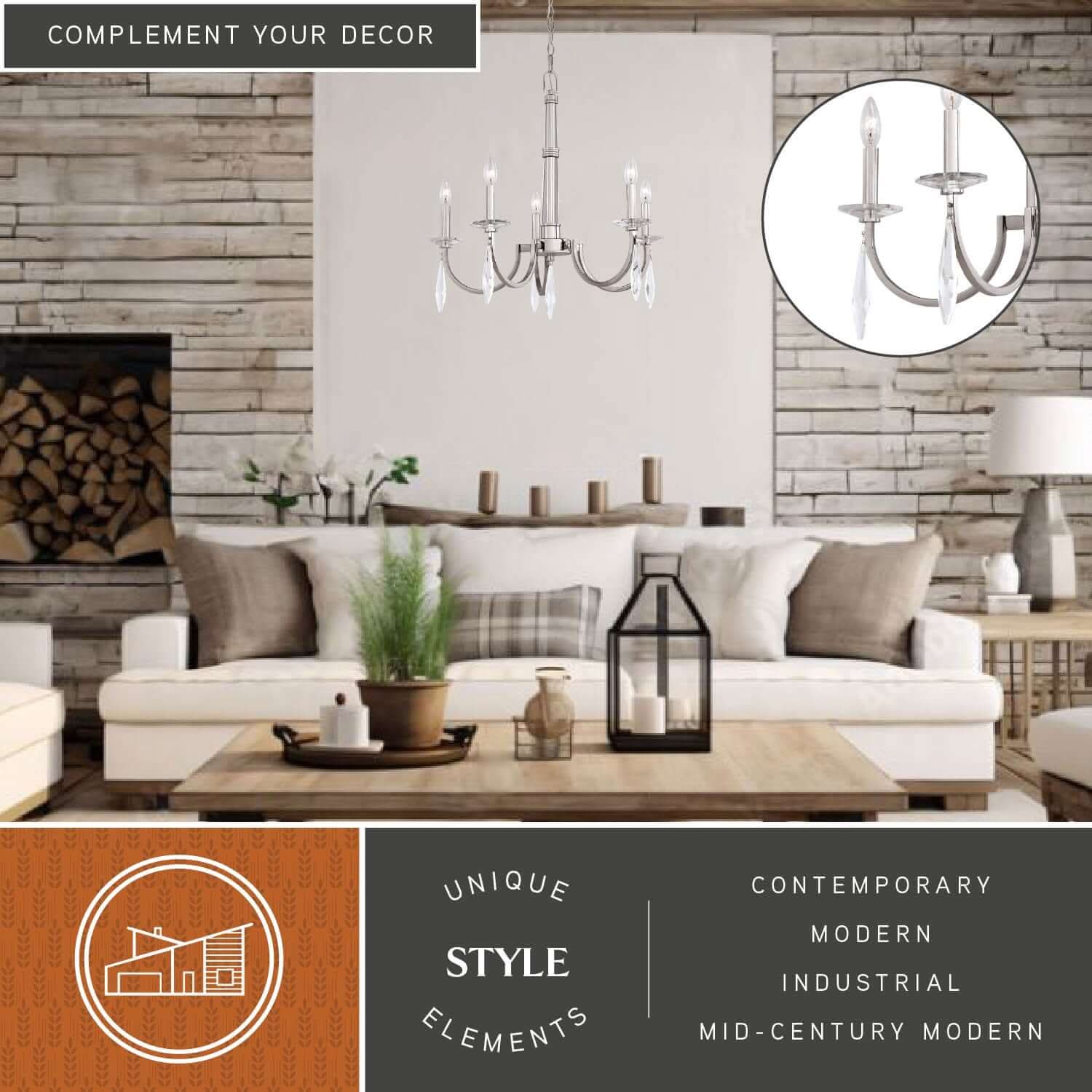 Hoyne 5-Light Chandelier