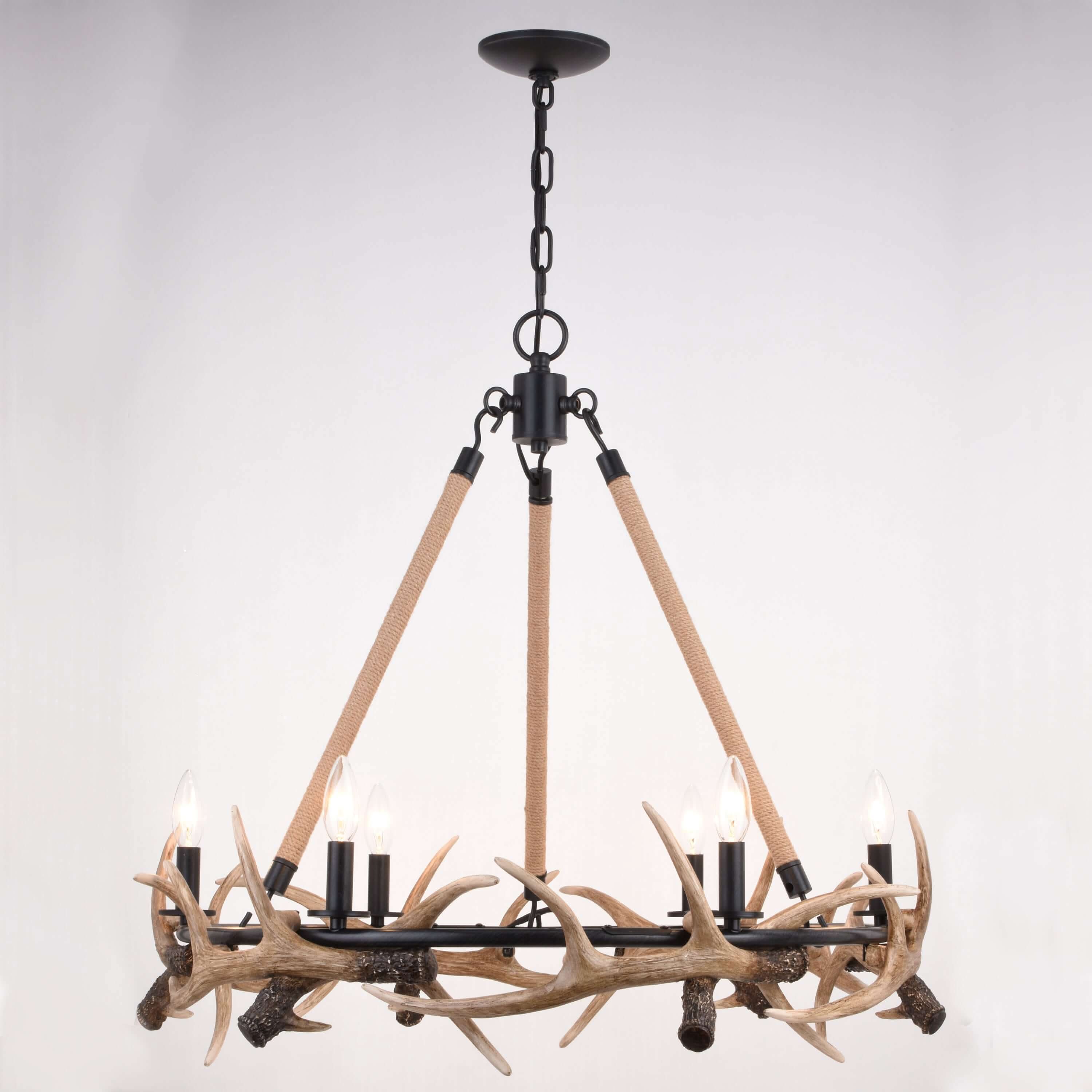 Breckenridge 6-Light Antler Chandelier