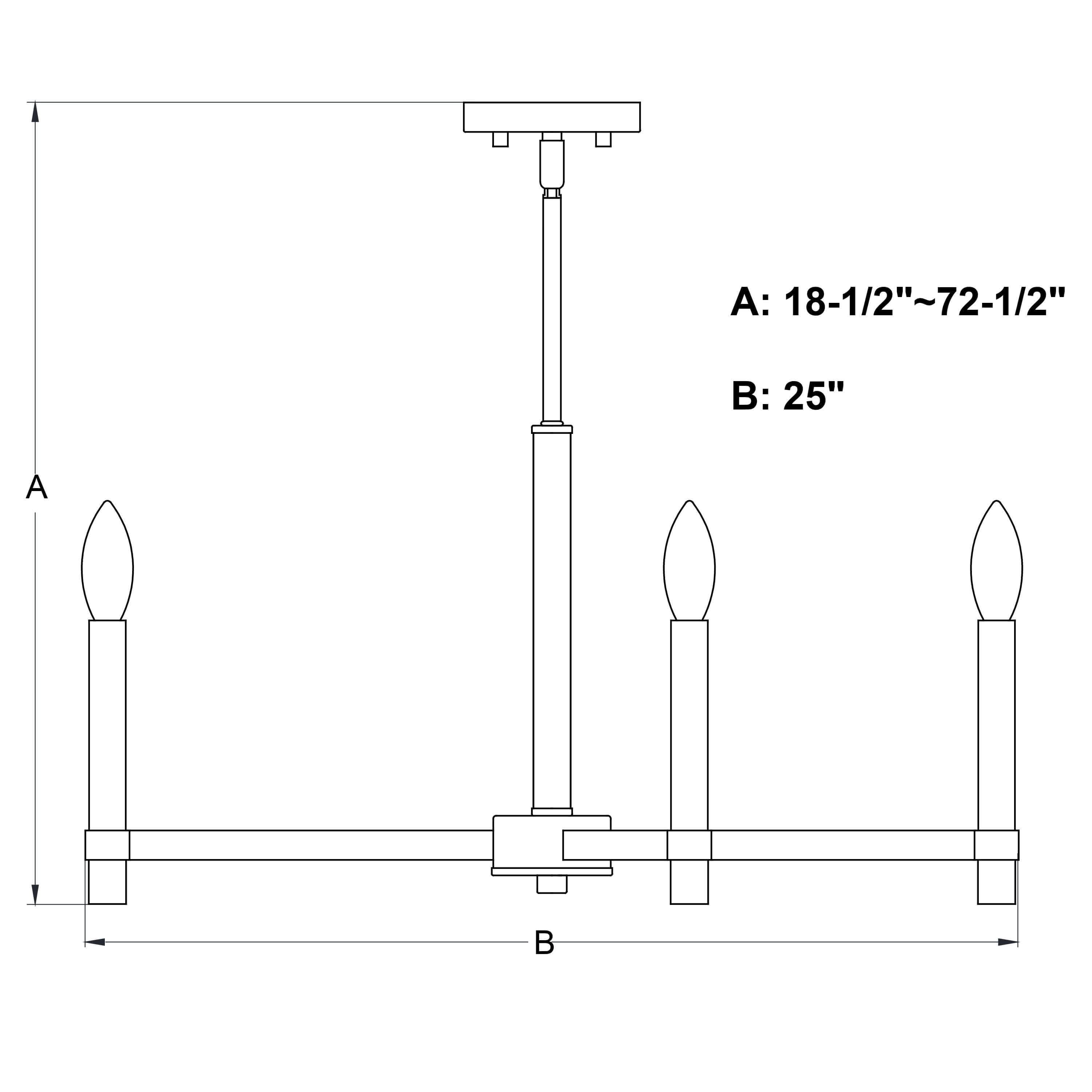 Damen 5-Light Chandelier