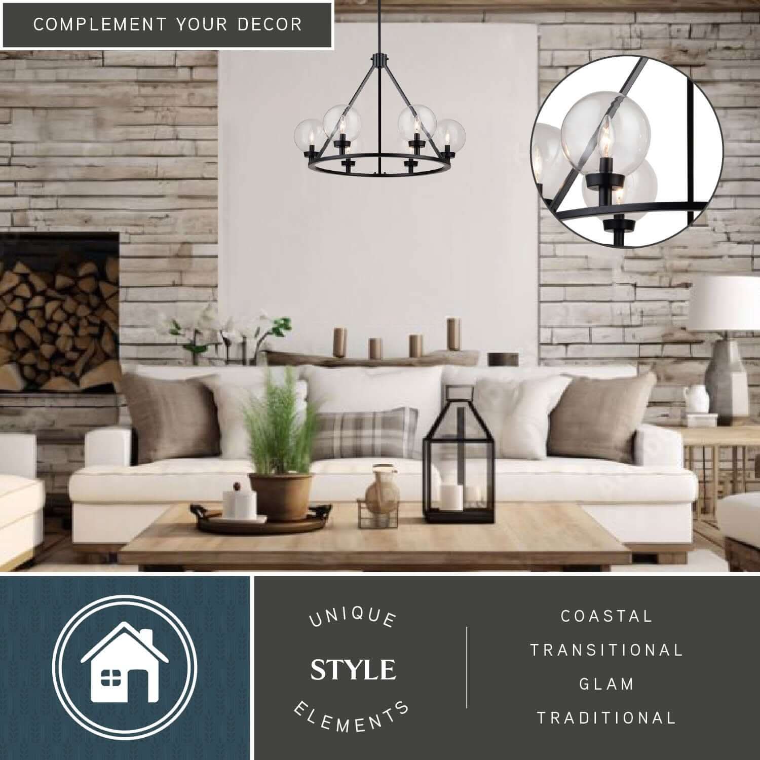 Lander 6-Light Chandelier