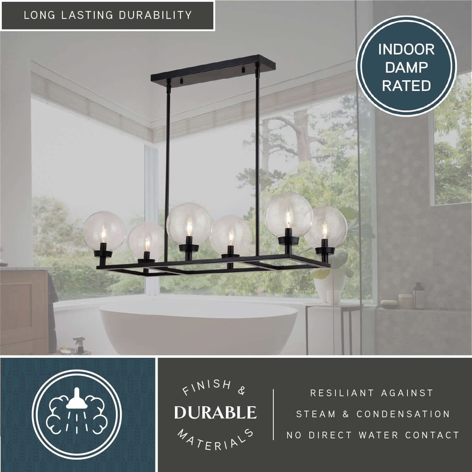 Lander 6-Light Linear Chandelier