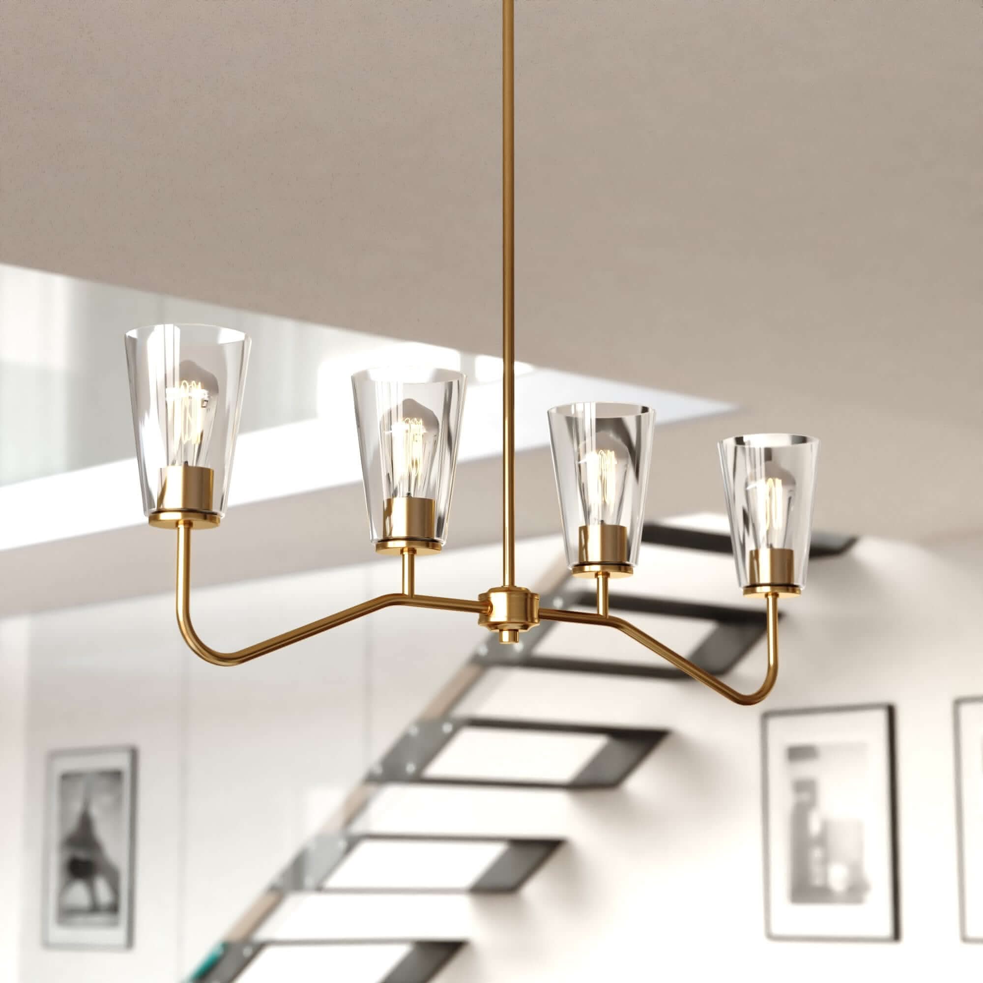 Beverly 4-Light Linear Chandelier