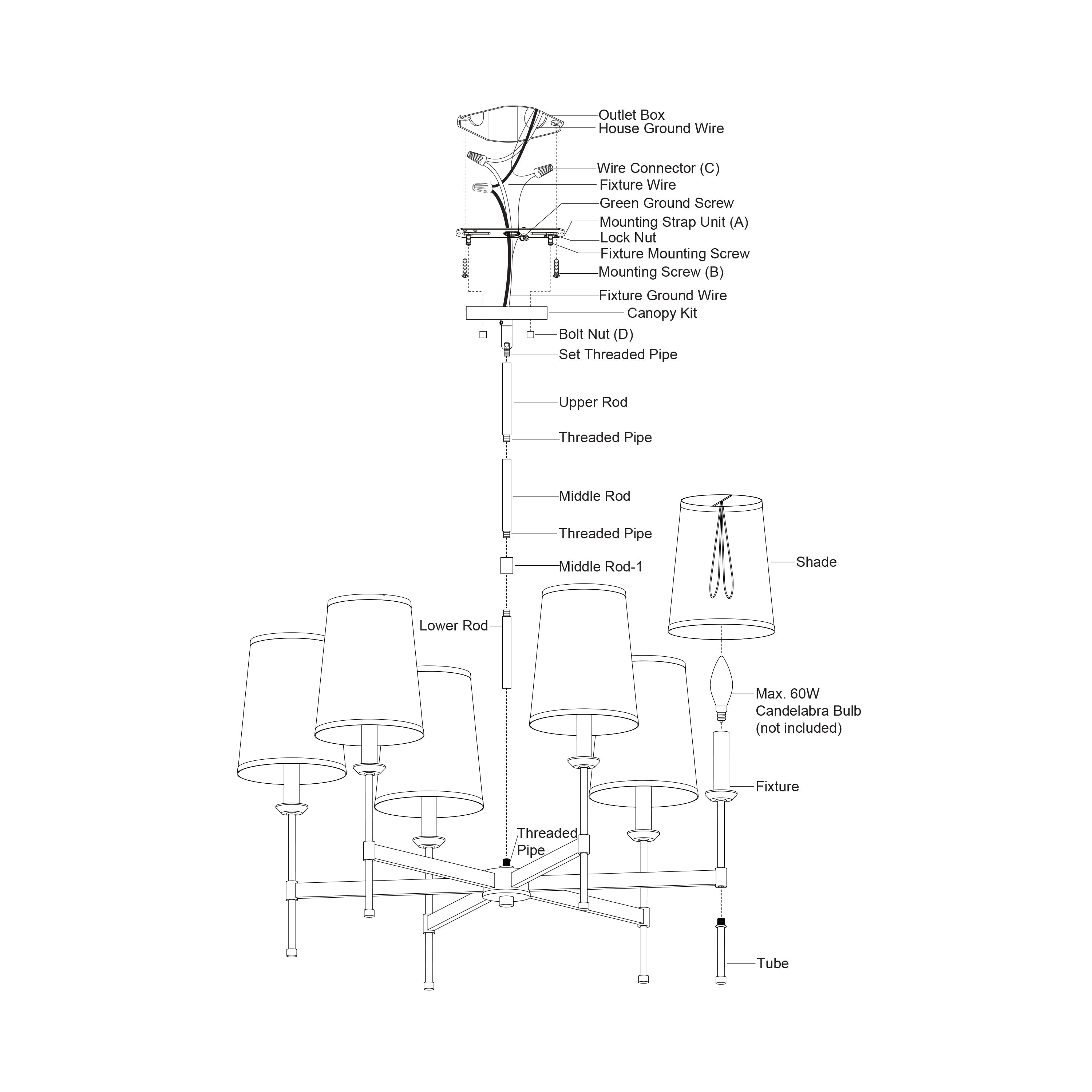 Camden 6-Light Chandelier