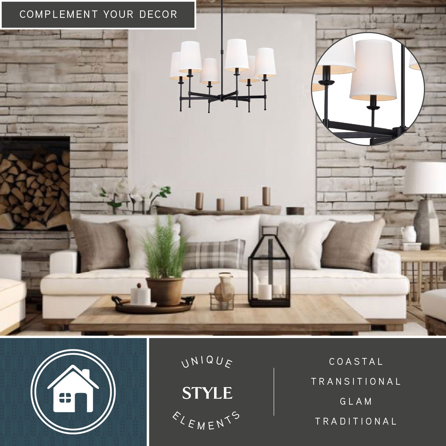 Camden 6-Light Chandelier