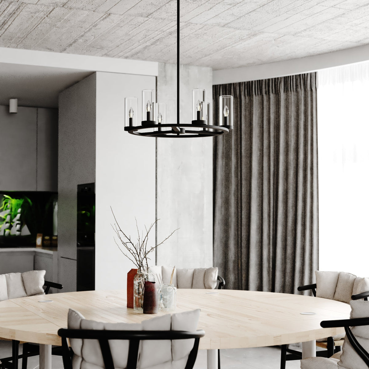 Grantley 6-Light Indoor-Outdoor Chandelier