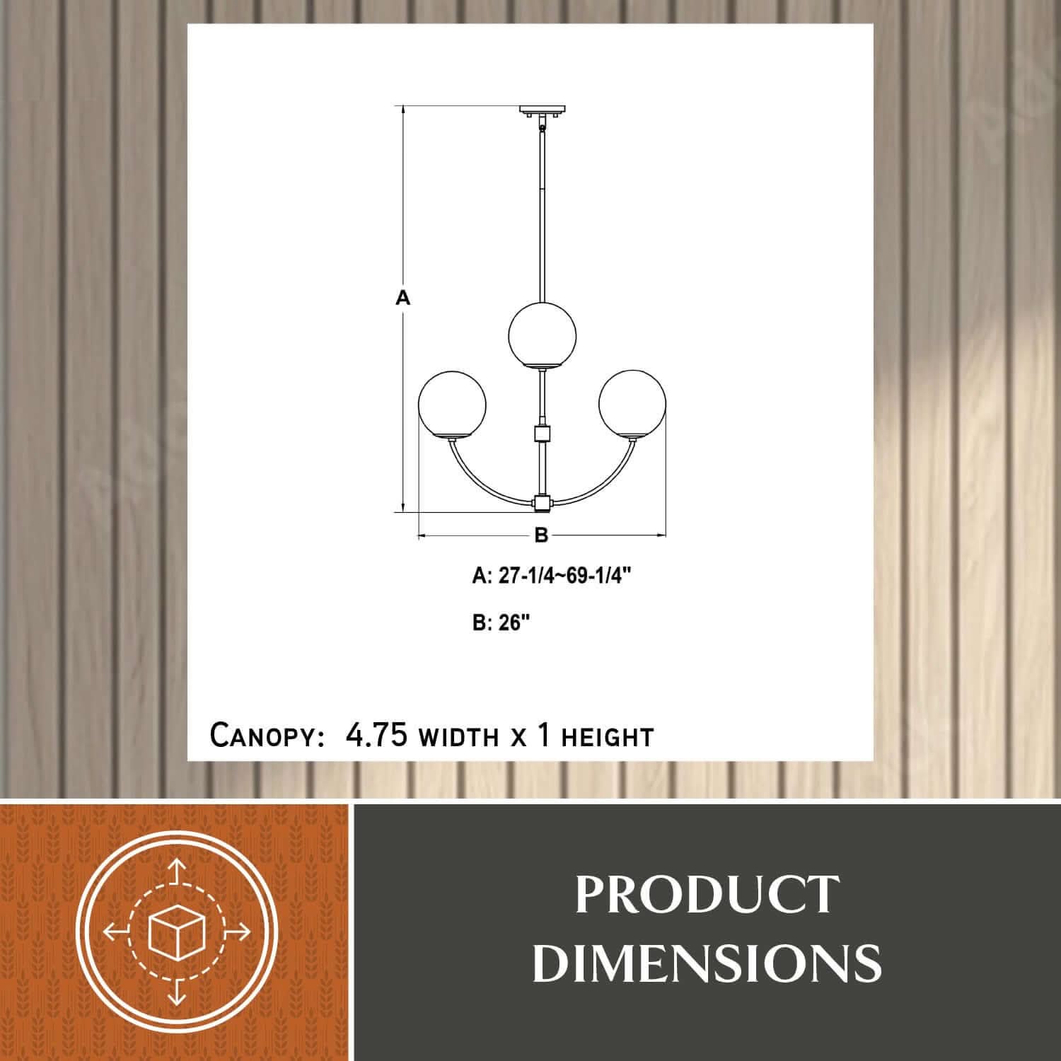 Avers 4-Light Chandelier