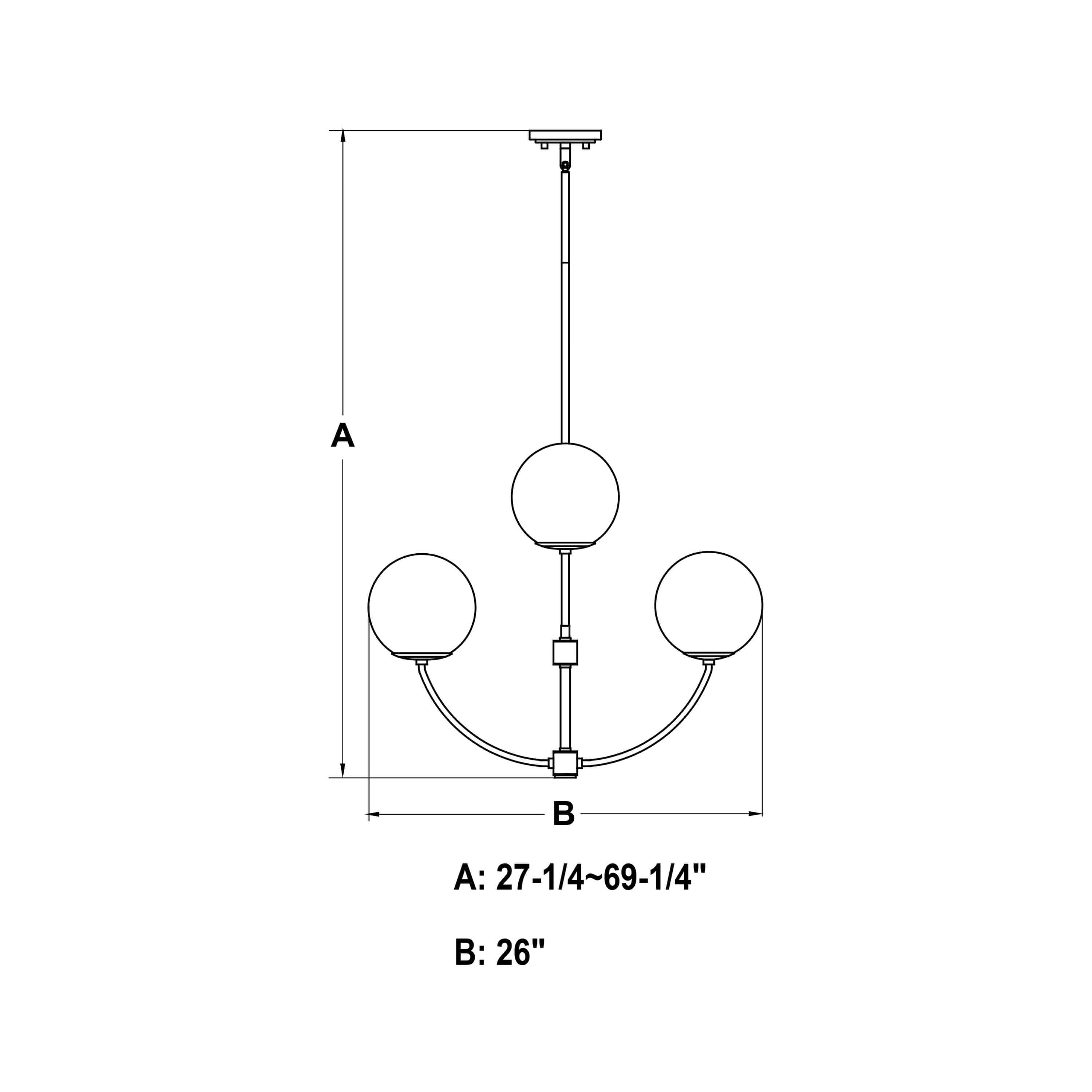 Avers 4-Light Chandelier