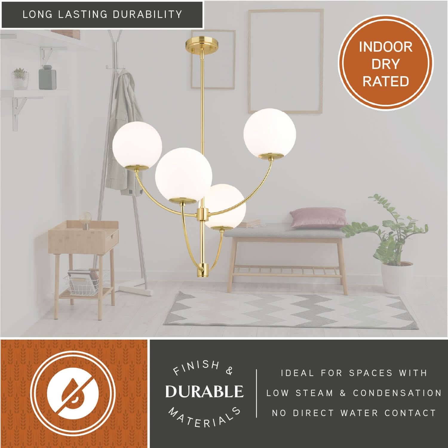 Avers 4-Light Chandelier
