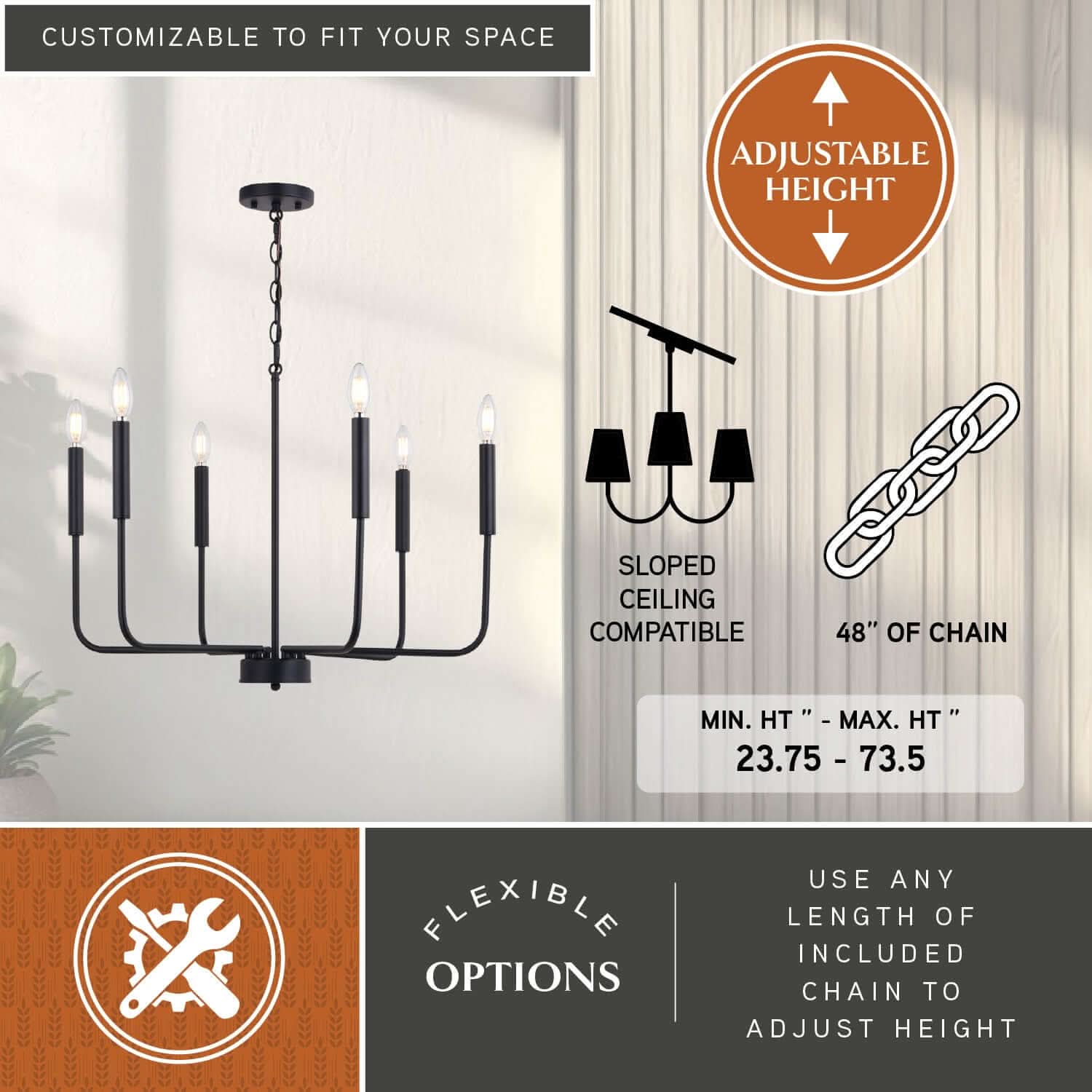 Belden 6-Light Chandelier