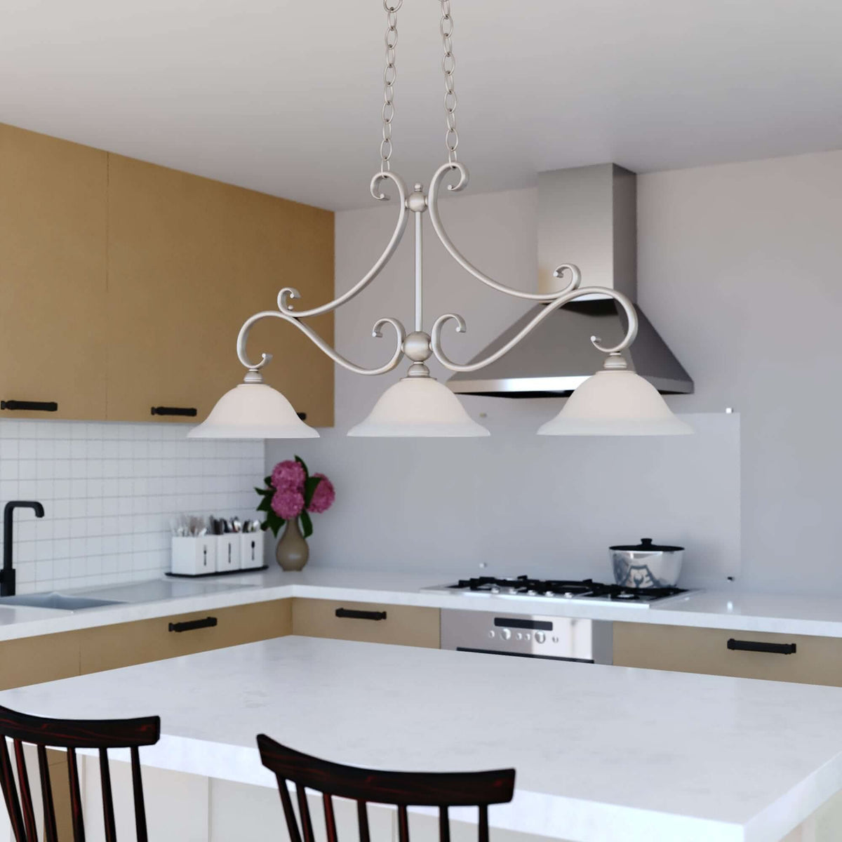Monrovia 3-Light Linear Chandelier