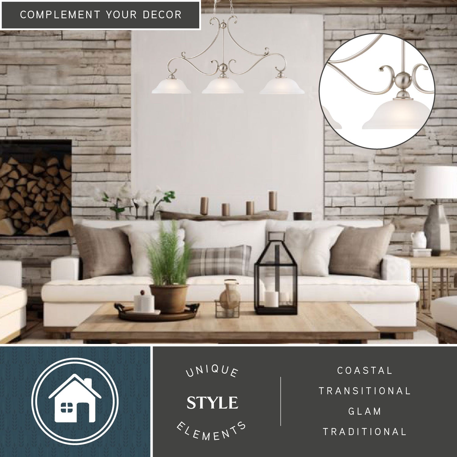 Monrovia 3-Light Linear Chandelier