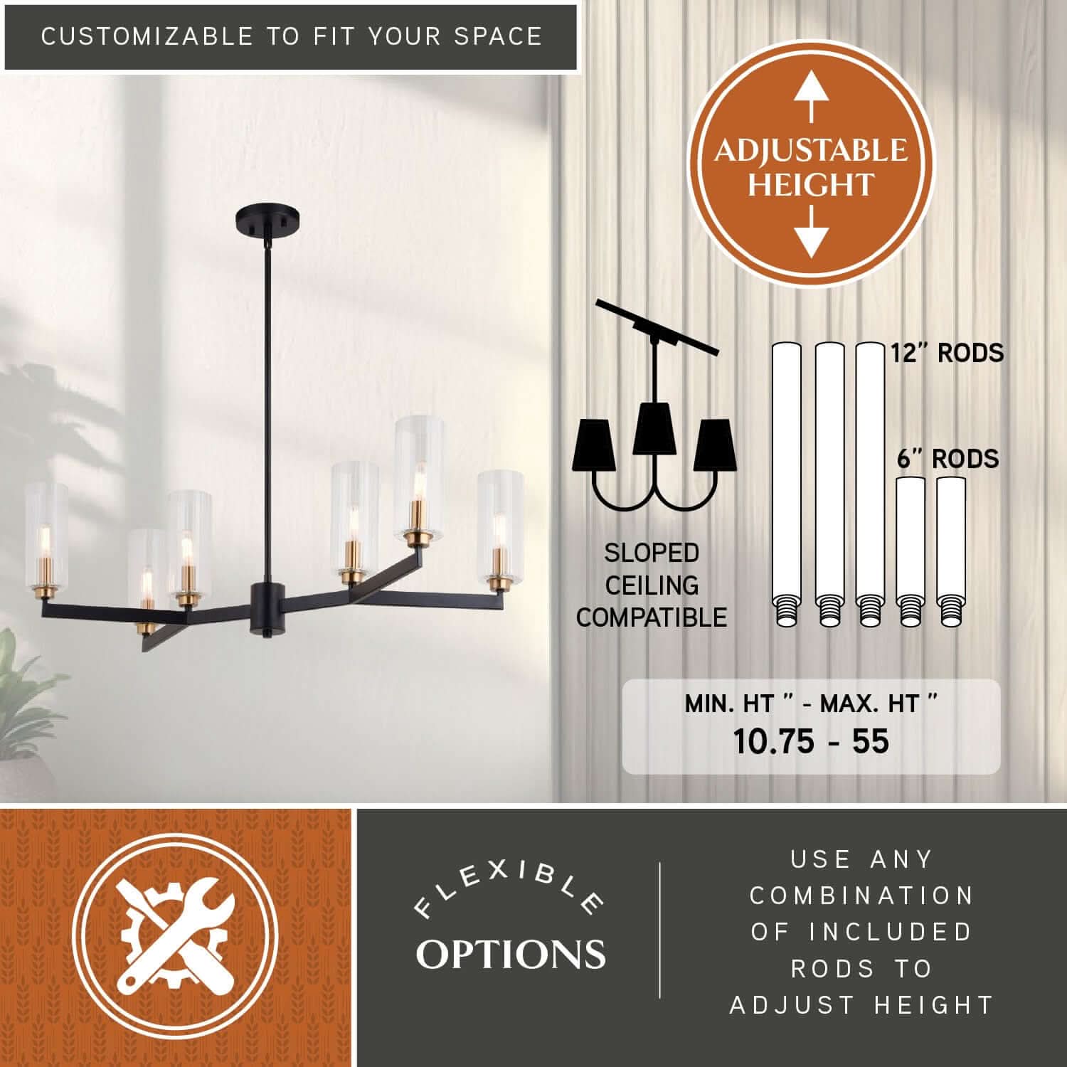 Claremont 6-Light Chandelier