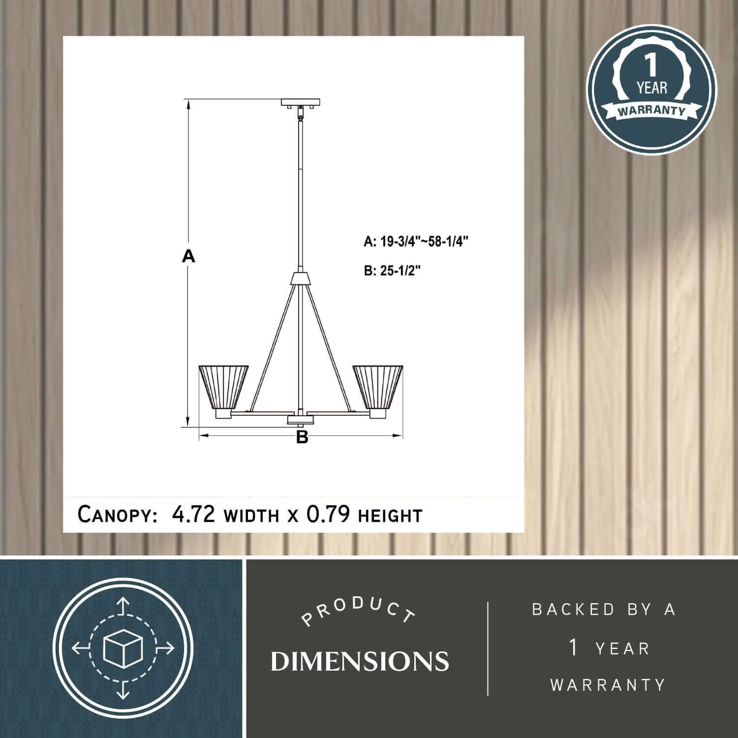 Dalton 5-Light Chandelier