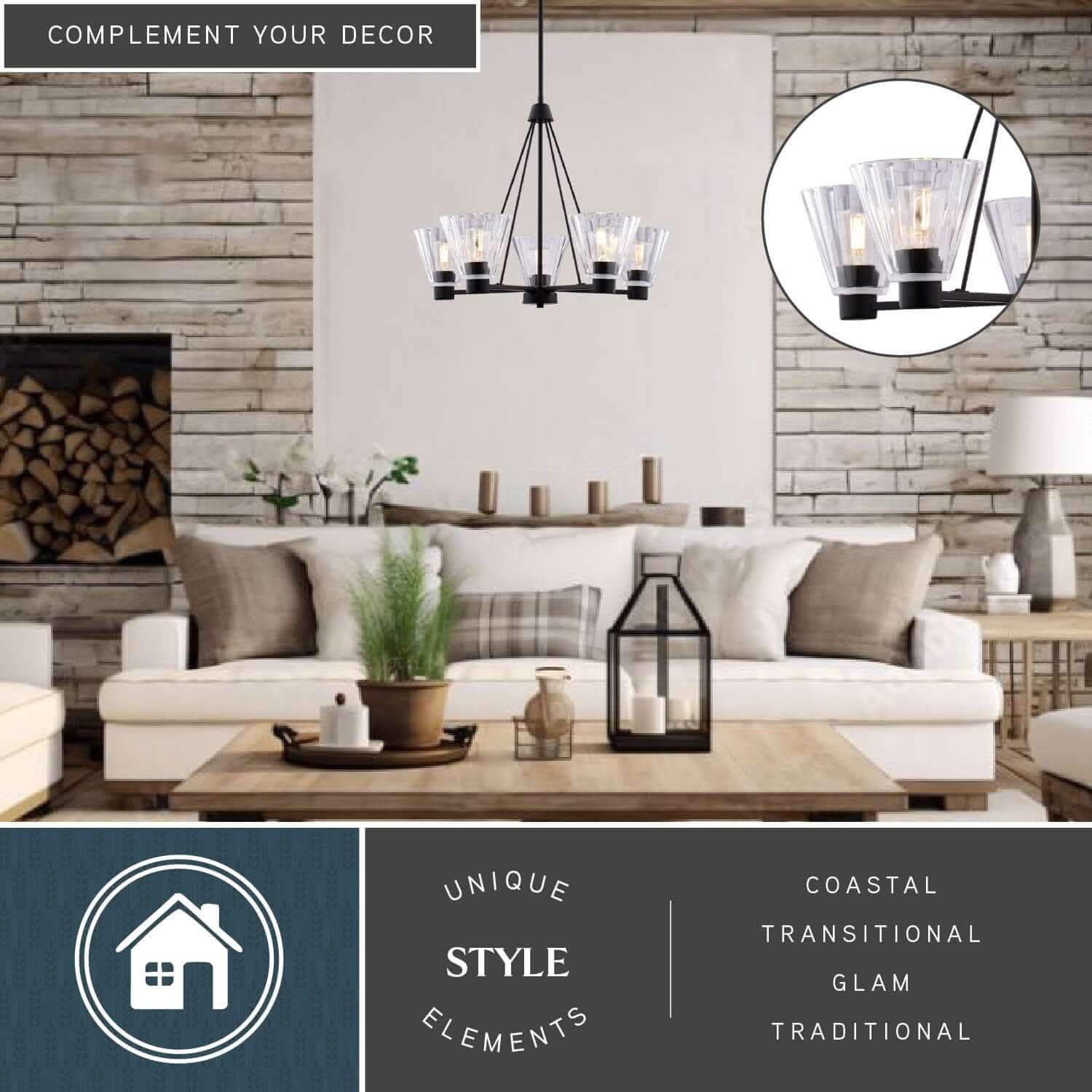 Dalton 5-Light Chandelier