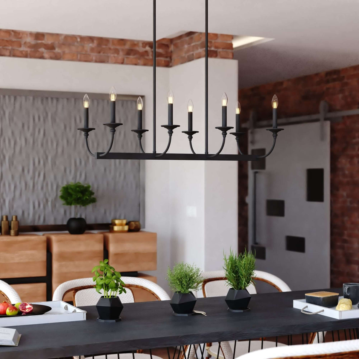 Durham 8-Light Linear Chandelier