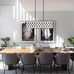 Harden 10 Light Linear Chandelier Matte Black