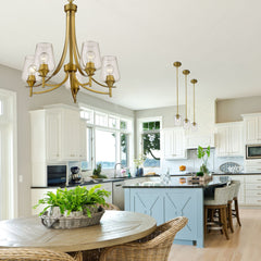 Joliet 5 Light Chandelier Olde Brass