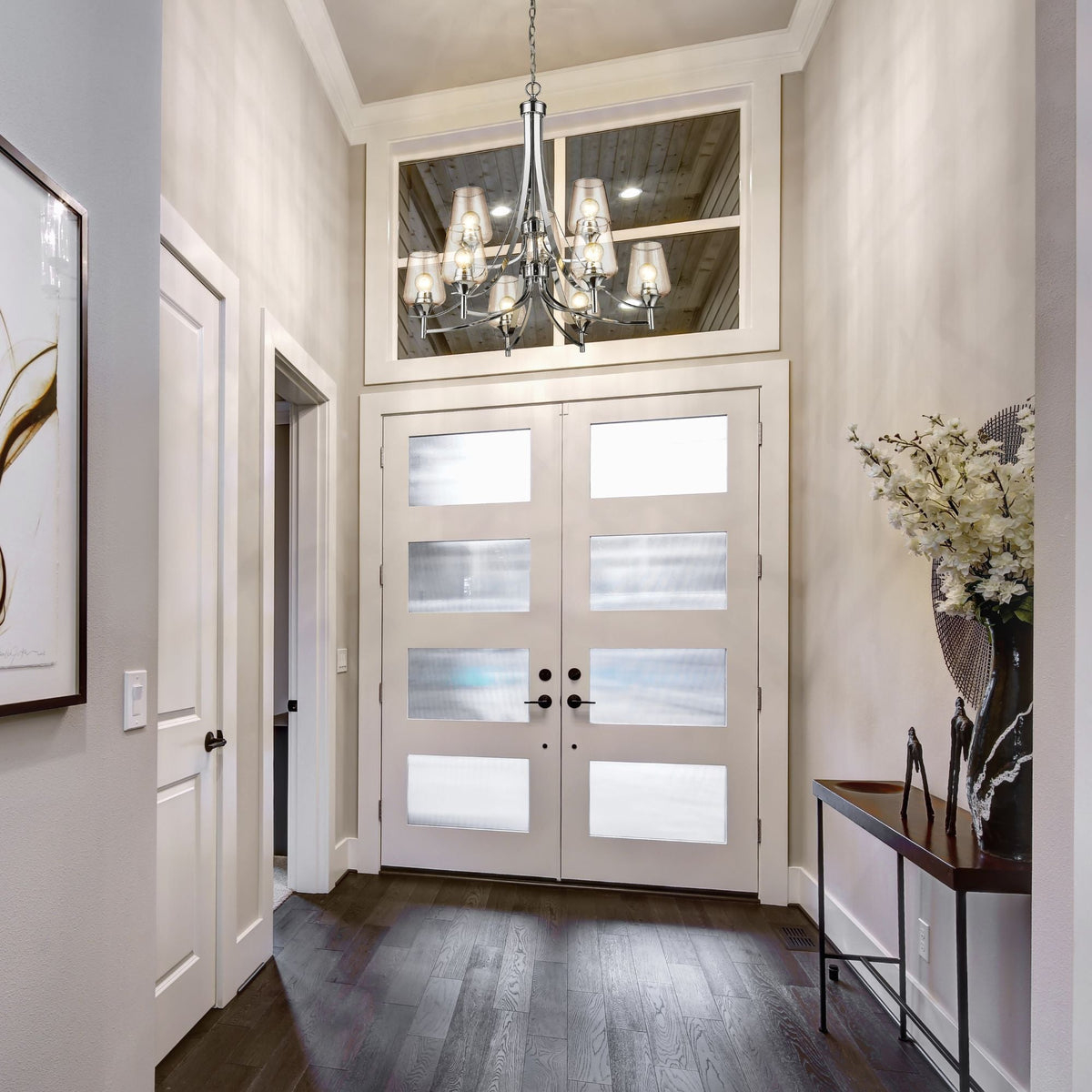 Joliet 9 Light Chandelier Chrome