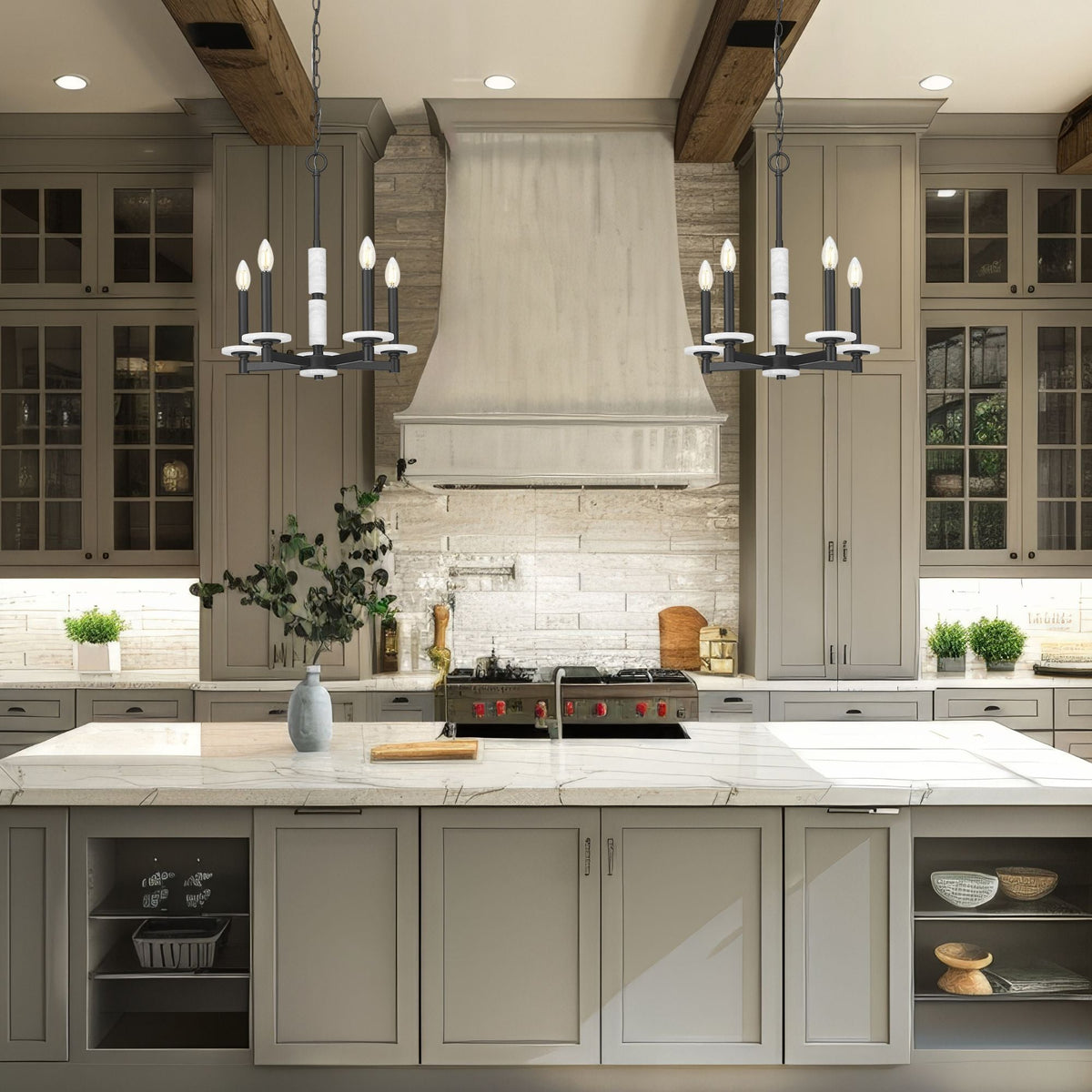 Kaden 5 Light Chandelier Matte Black